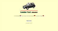 Desktop Screenshot of londontaxiclassics.com