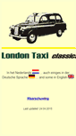 Mobile Screenshot of londontaxiclassics.com