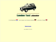 Tablet Screenshot of londontaxiclassics.com